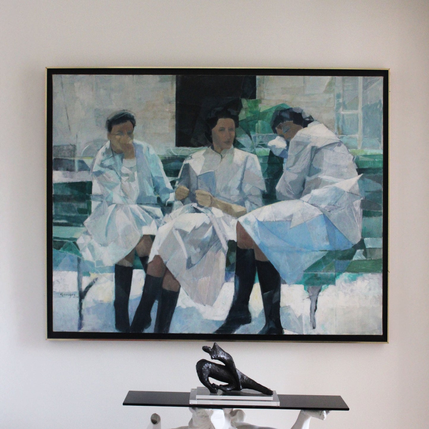 Banc vert – 100% Silk Scarf