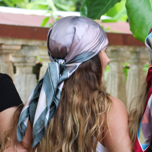 Banc vert – 100% Silk Scarf