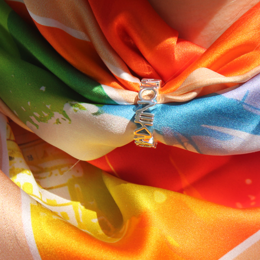 L'automne en Sologne – 100% Silk Scarf