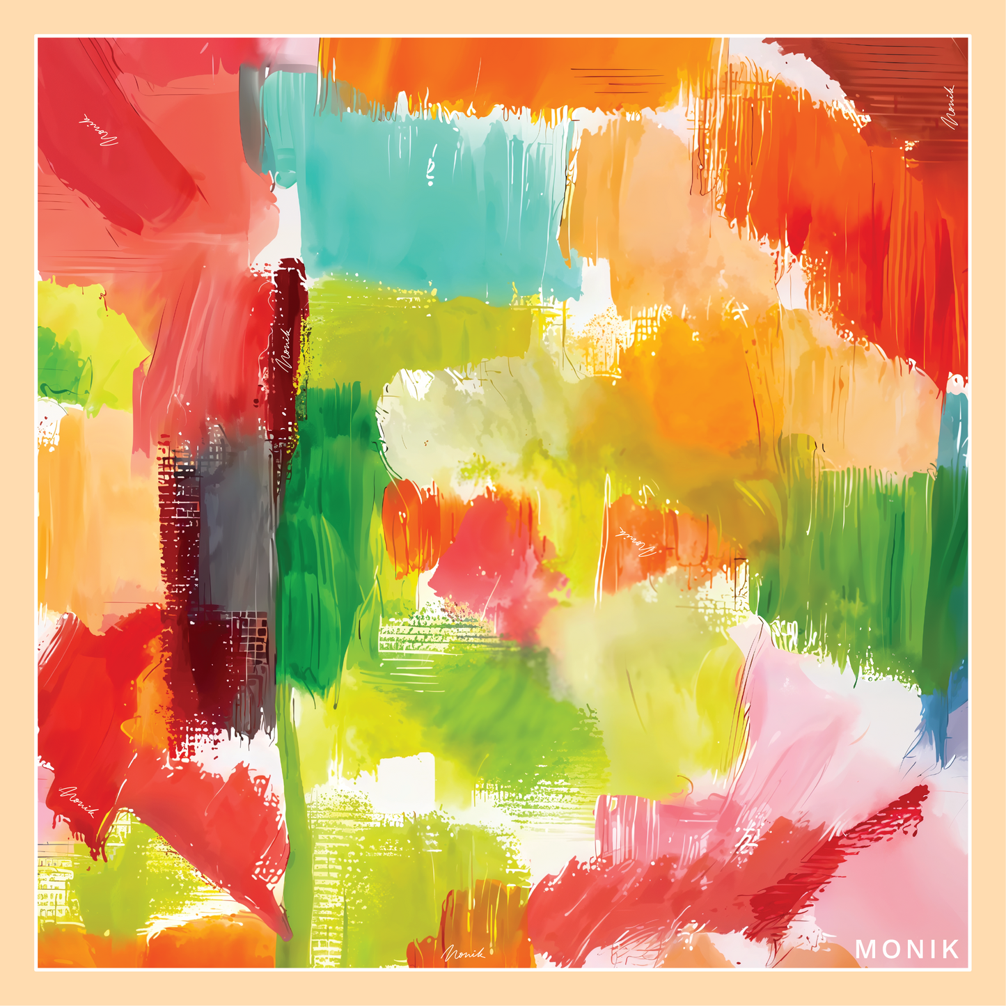 L'automne en Sologne – 100% Silk Scarf