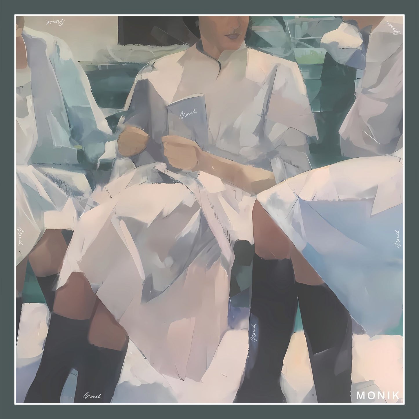 Banc vert – 100% Silk Scarf