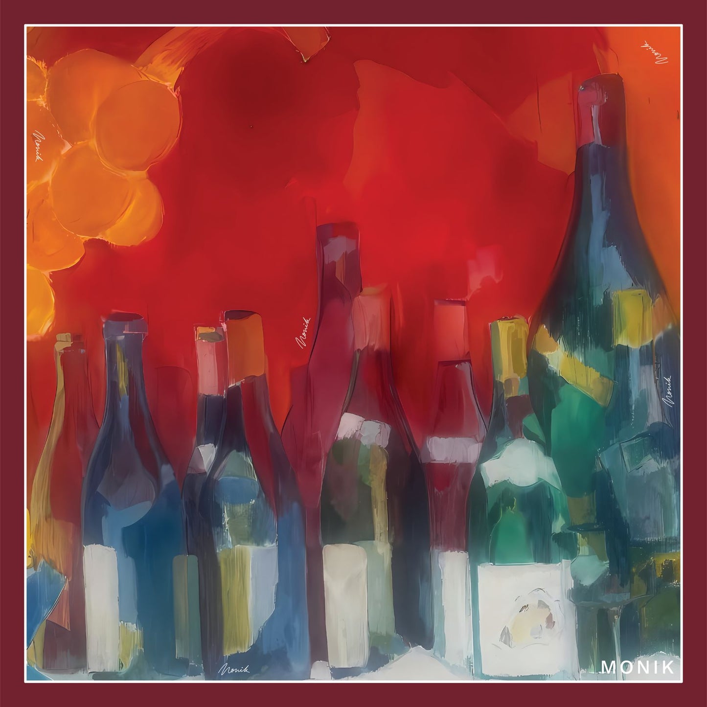 Dégustation – 100% Silk Scarf