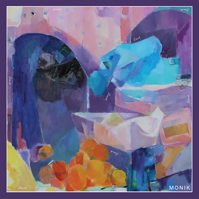 Scène marocaine – 100% Silk Scarf