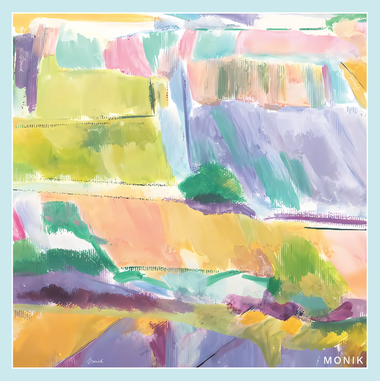 Paysage d'Anjou  – 100% Silk Scarf